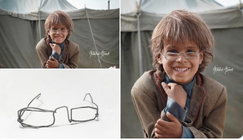 مأرب.. نظارة طفل نازح تباع في مزاد إلكتروني بأكثر من مليوني ريال يمني